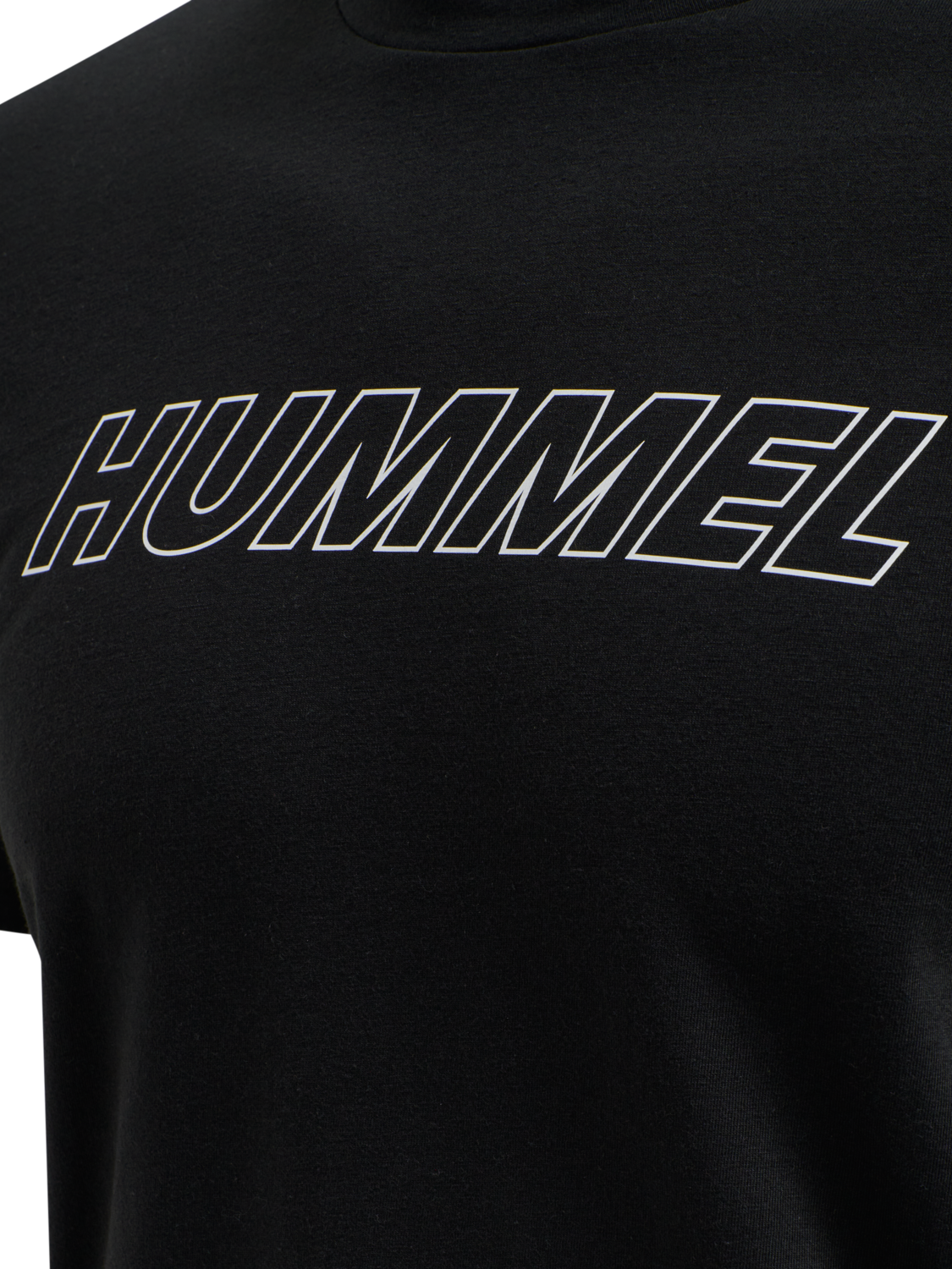 hmlTE CALLUM COTTON T-SHIRT, BLACK, packshot