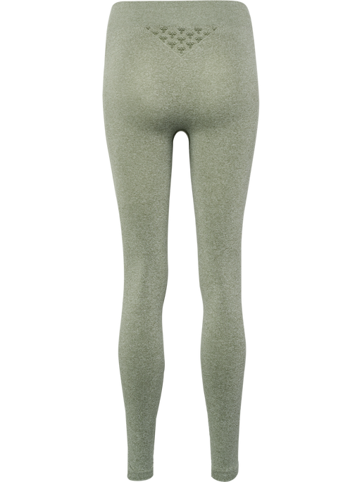 hmlCI SEAMLESS MID WAIST TIGHTS, SEAGRASS MELANGE, packshot