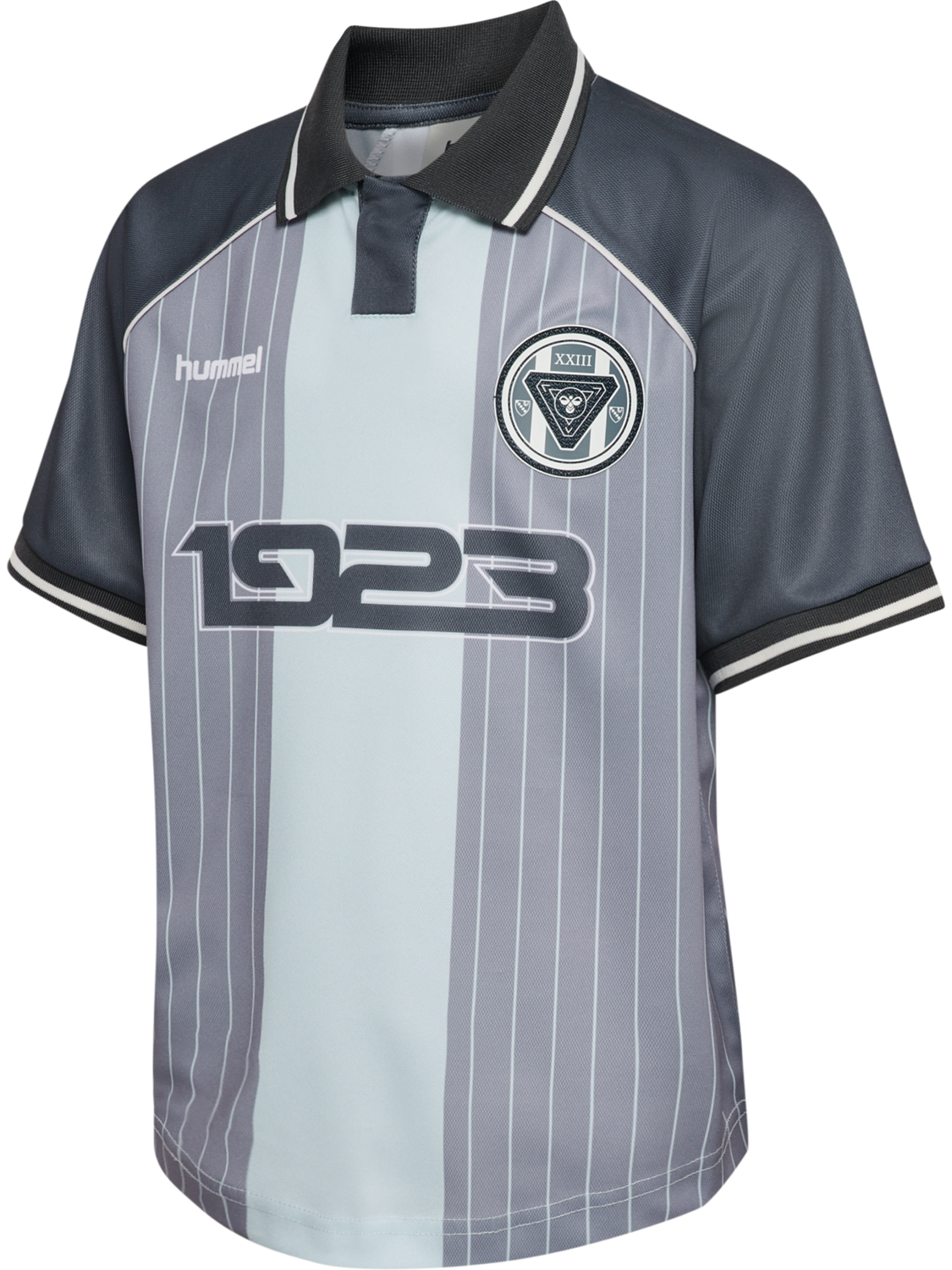 hmlJR LOOSE SOCCER JERSEY S/S, FLINT STONE, packshot