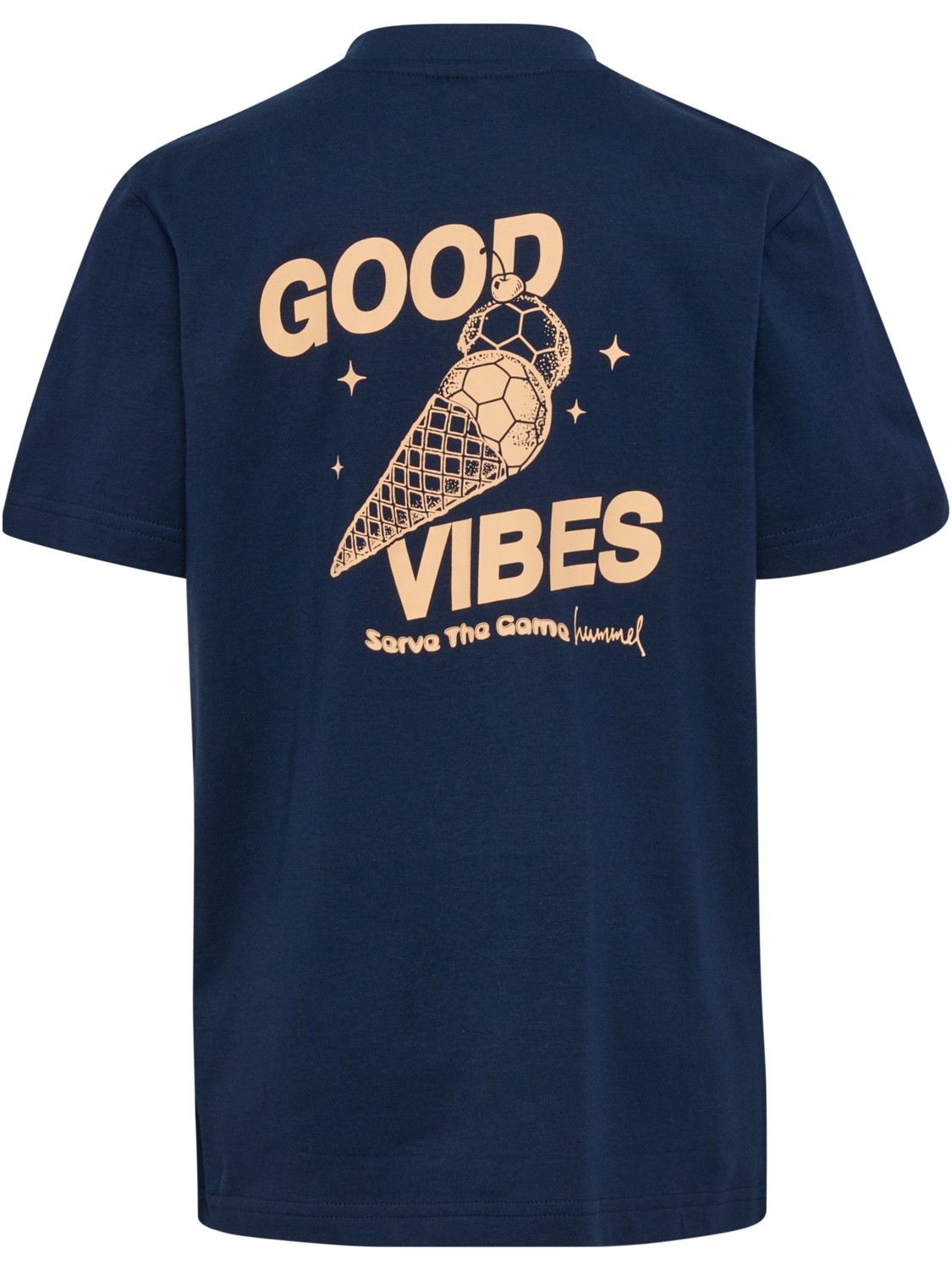 hmlJR REG GRAPHIC T-SHIRT S/S, DRESS BLUES, packshot