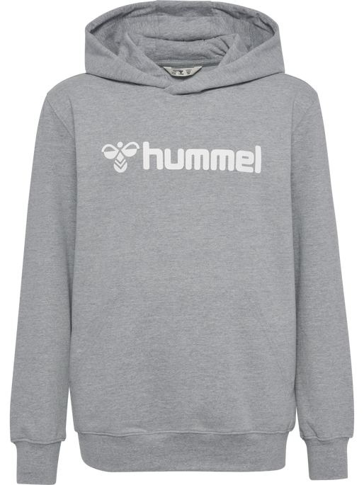 hmlGO 2.0 LOGO HOODIE KIDS, GREY MELANGE, packshot
