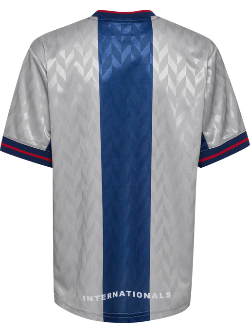 hmlJR LOOSE FB JERSEY S/S, SILVER SCONCE, packshot