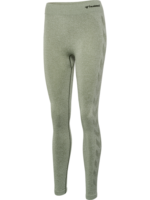 hmlCI SEAMLESS MID WAIST TIGHTS, SEAGRASS MELANGE, packshot
