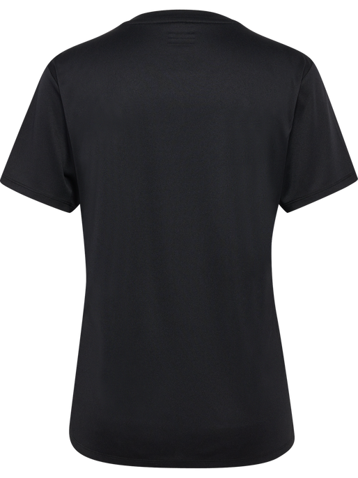 hmlESSENTIAL JERSEY S/S WOMAN, BLACK, packshot