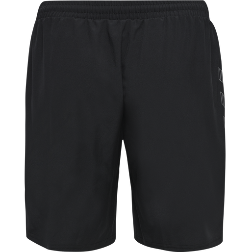 hmlMOVE GRID WOVEN SHORTS, BLACK, packshot