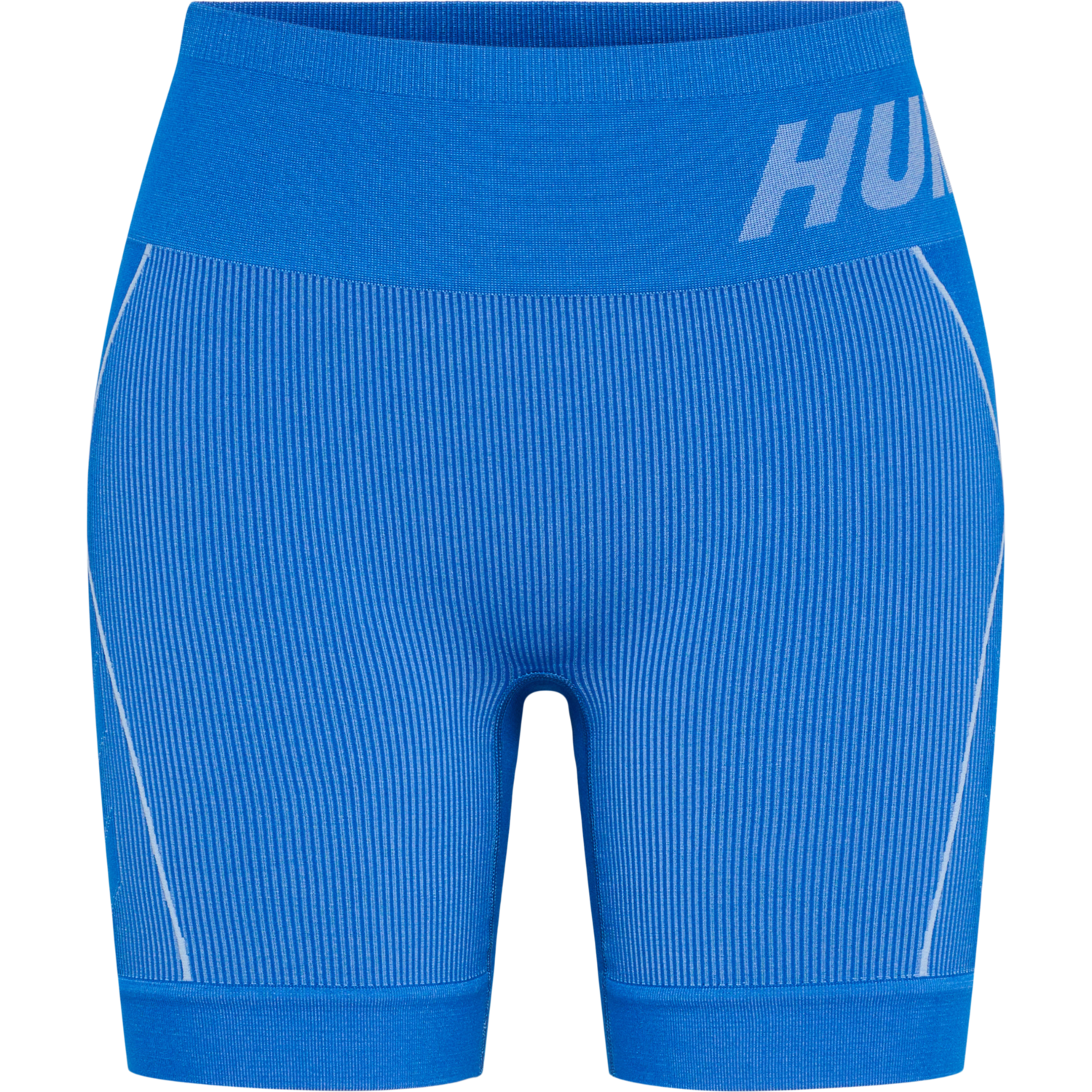 hmlTE CHRISTEL SEAMLESS SHORTS, PLACID BLUE/LAPIS BLUE MELANGE, packshot