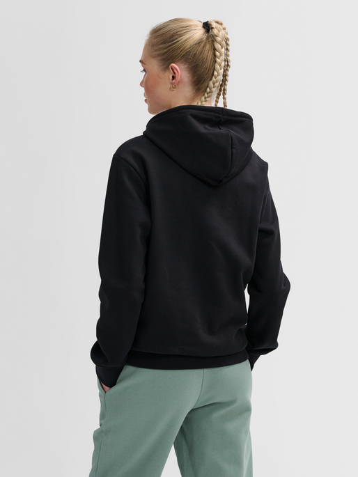 hmlPAOLA REGULAR HOODIE, BLACK, model