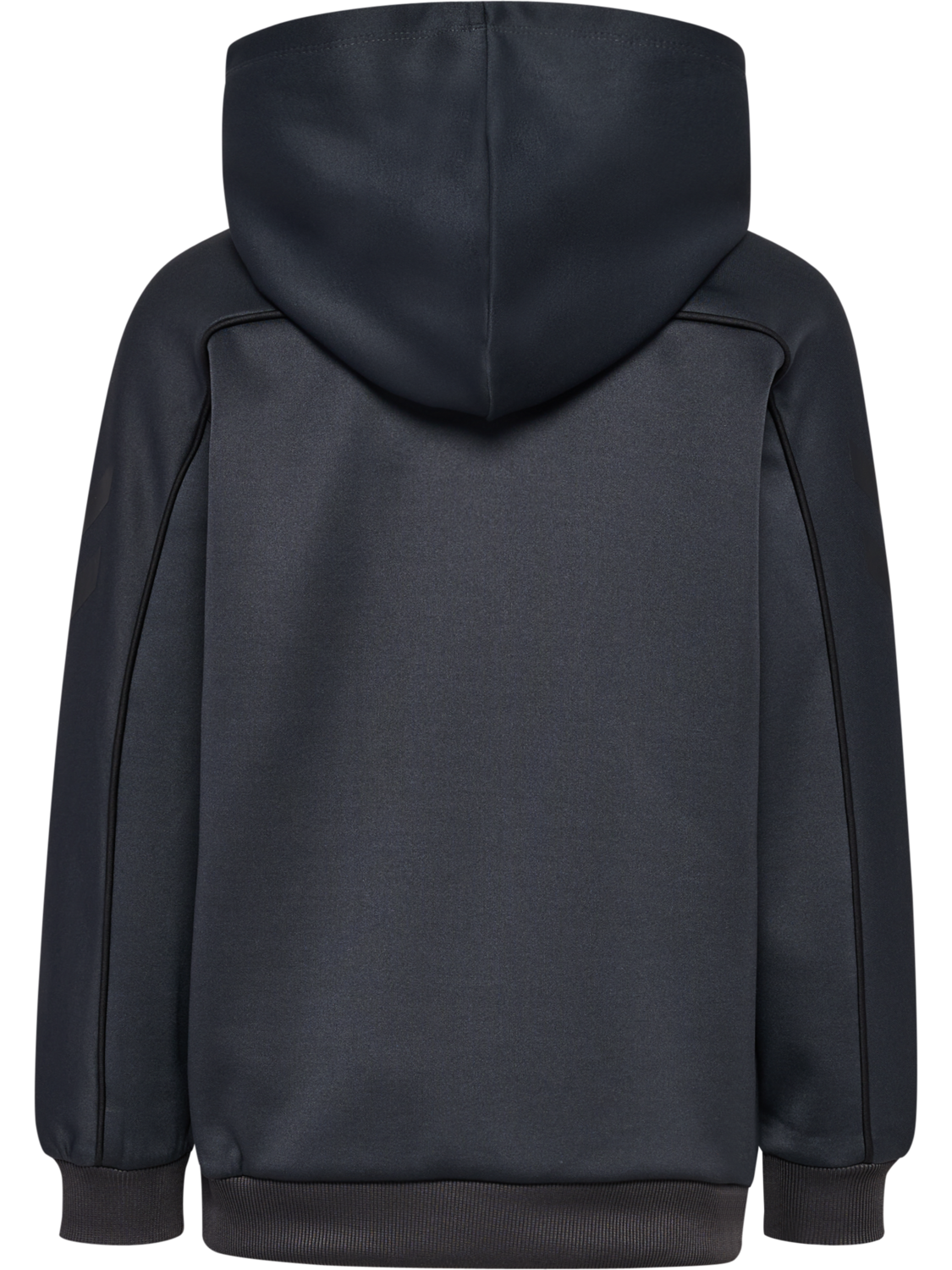 hmlJR INTERLOCK HOODIE, EBONY, packshot