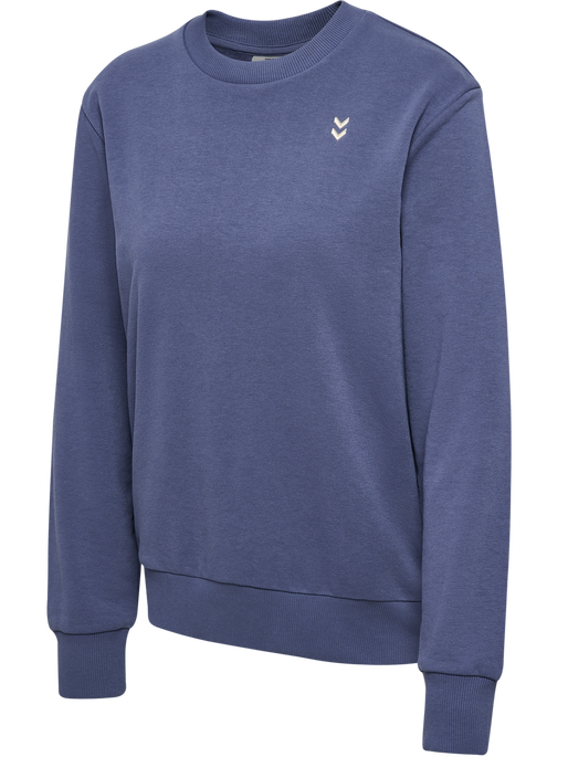 hmlPULSE W SWEAT CREWNECK, BLUE INDIGO, packshot