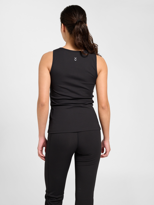 hmlPRIMA RIB TANK TOP, BLACK, model