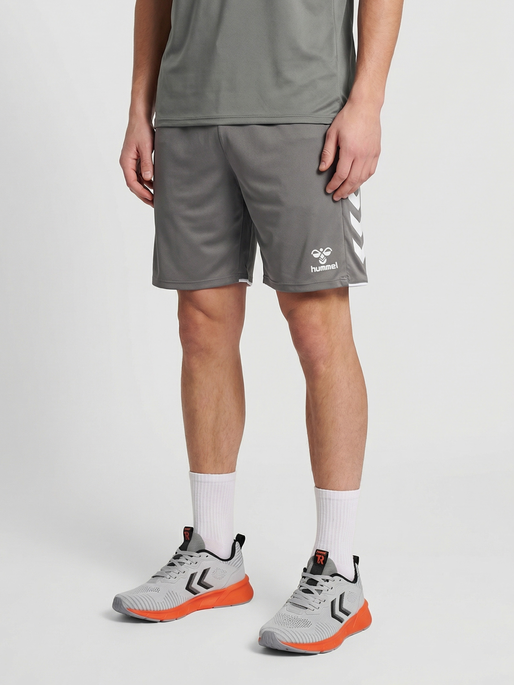 hmlCORE 2.0 SHORTS, STEEL GRAY/WHITE, model