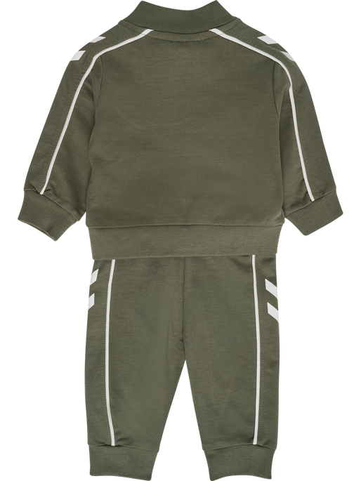 hmlMINI CO REG TRACK SUIT, DUSTY OLIVE hmlMINI CO REG TRACK SUIT, DUSTY OLIVE, packshot