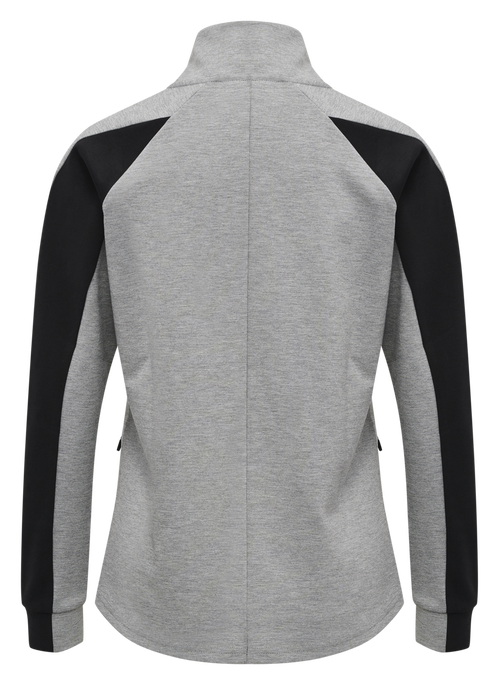 hmlESSI ZIP JACKET , GREY MELANGE, packshot