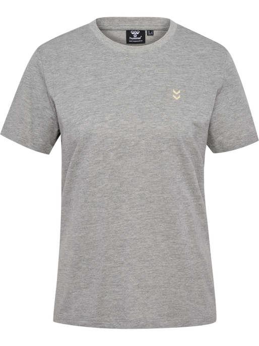 hmlPULSE W T-SHIRT, GREY MELANGE, packshot