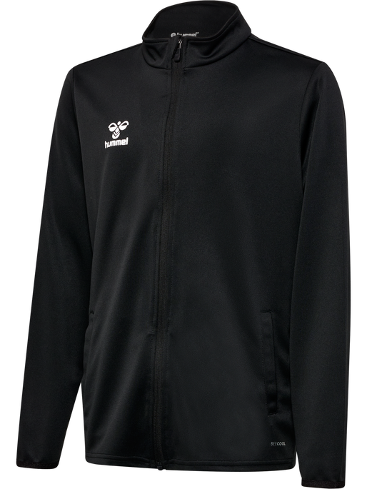 hmlESSENTIAL TRACK JACKET KIDS, BLACK, packshot