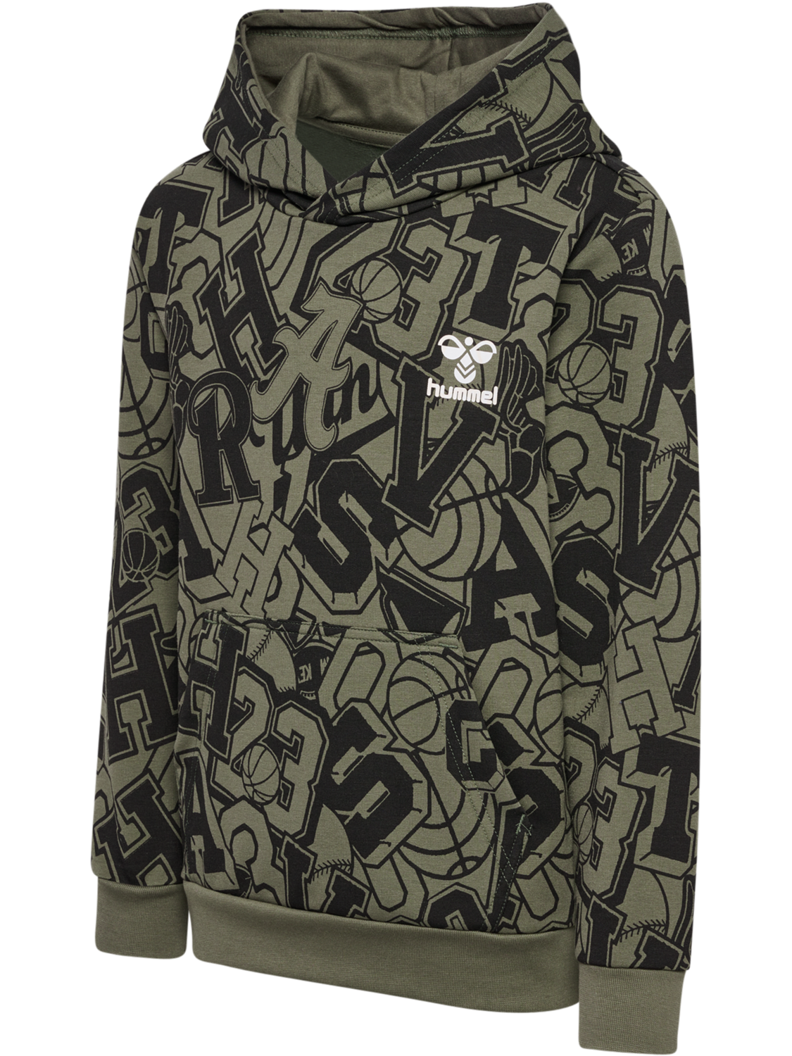 hmlMOLT HOODIE, DUSTY OLIVE, packshot