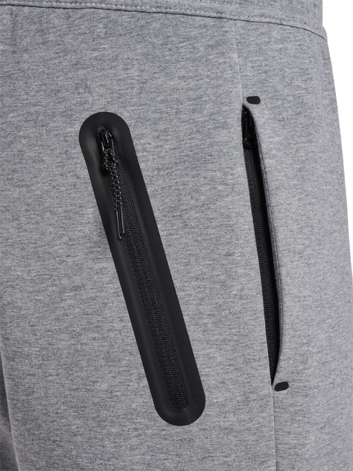 hmlTECH FLEECE REGULAR PANTS, GREY MELANGE, packshot