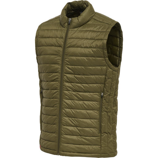 hmlRED QUILTED WAISTCOAT, DARK OLIVE hmlRED QUILTED WAISTCOAT, DARK OLIVE, packshot