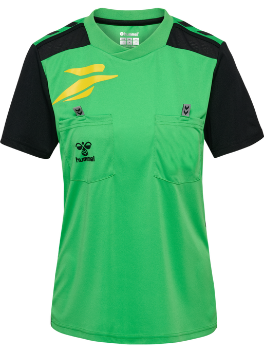 FFHB NEW REFEREE JERSEY S/S WO, POISON GREEN WO SPONSOR FFHB NEW REFEREE JERSEY S/S WO, POISON GREEN WO SPONSOR, packshot