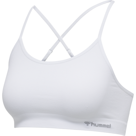 hmlJUNO SEAMLESS BRA, WHITE hmlJUNO SEAMLESS BRA, WHITE, packshot