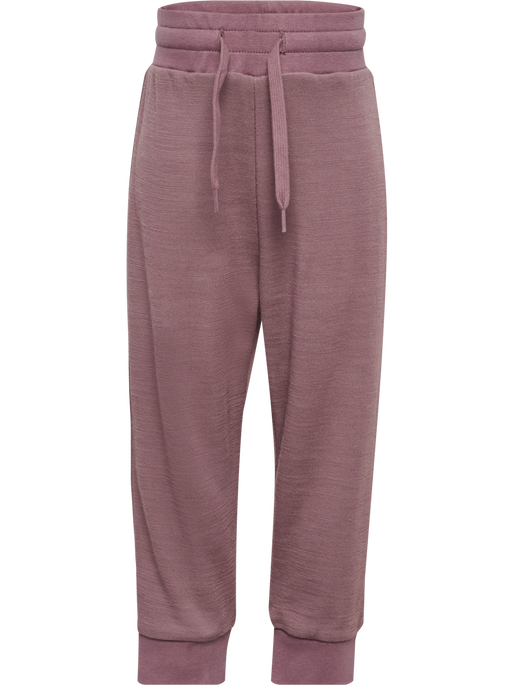 hmlMINI WOOL PANTS, TWILIGHT MAUVE, packshot