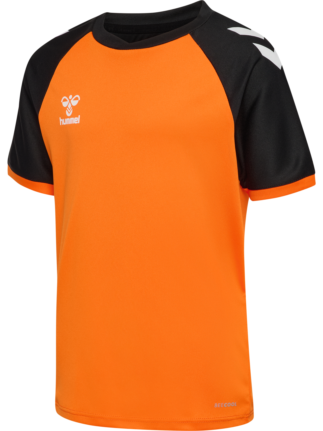 hmlMATCH LEAGUE JERSEY S/S KIDS, ORANGE TIGER/BLACK, packshot