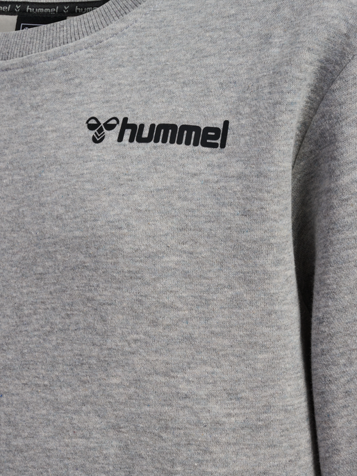 hmlMOVER COTTON SWEATSHIRT KIDS, GREY MELANGE hmlMOVER COTTON SWEATSHIRT KIDS, GREY MELANGE, packshot
