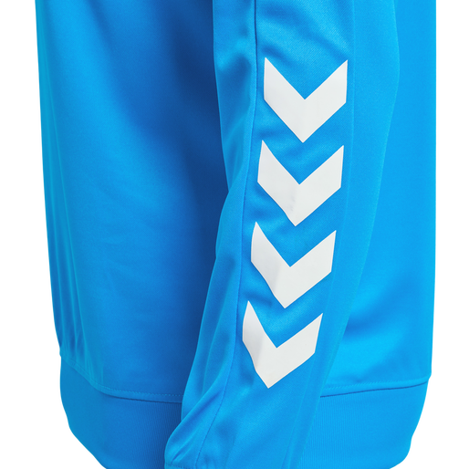 hmlPROMO POLY HOODIE, DIVA BLUE, packshot