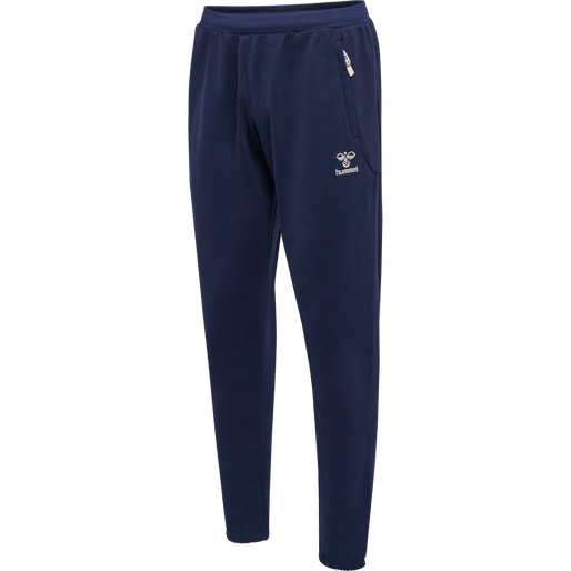 hmlMOVE GRID COTTON PANTS, MARINE, packshot