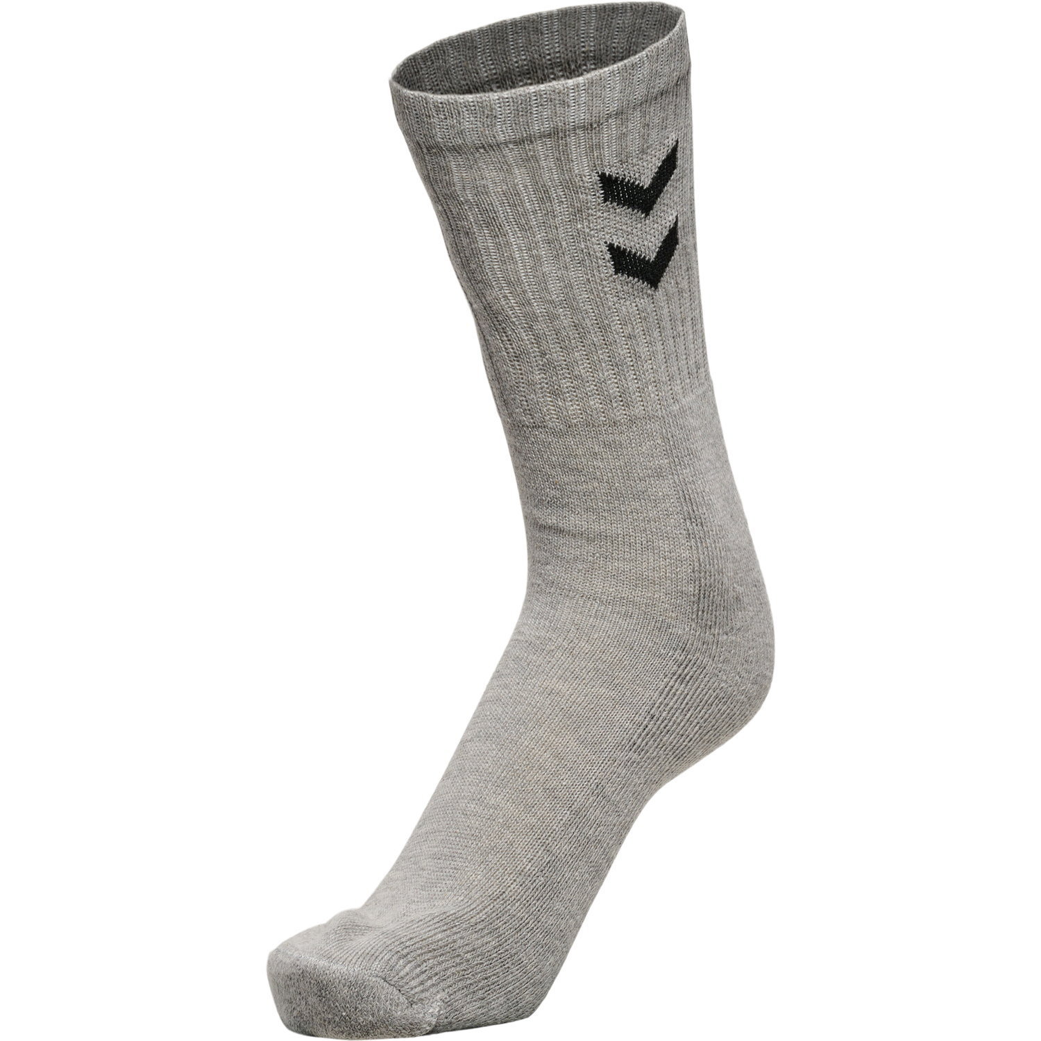 3-Pack Basic Sock, GREY MELANGE, packshot