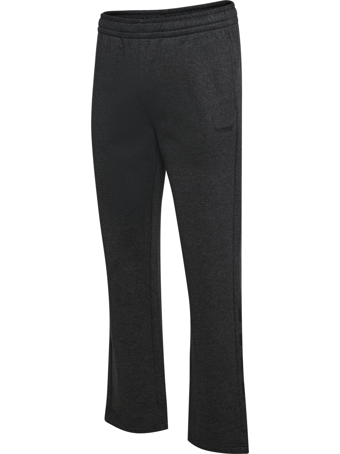hmlSW CHEVRON ATHLETIC SWEAT PANTS, DARK GREY MELANGE, packshot