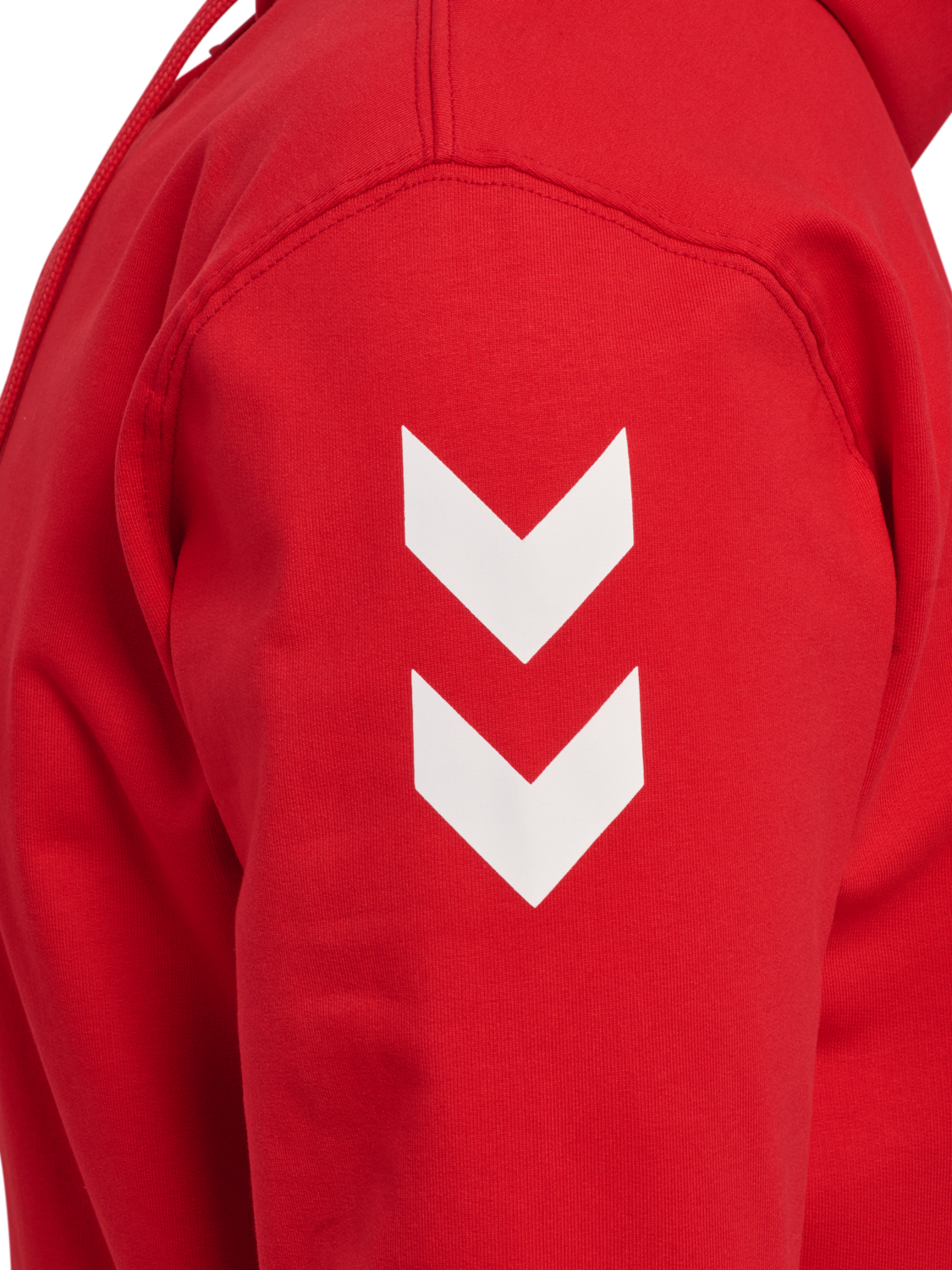hmlGO 2.0 CHEVRON ZIP HOODIE, TRUE RED, packshot