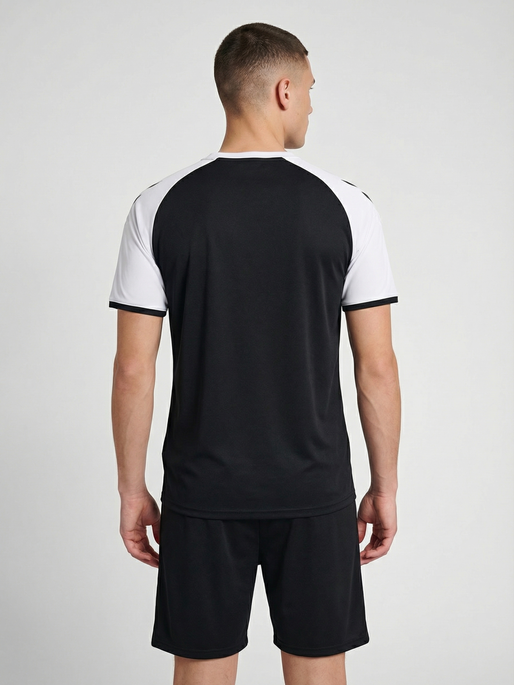 hmlMATCH LEAGUE JERSEY S/S, BLACK/WHITE, model