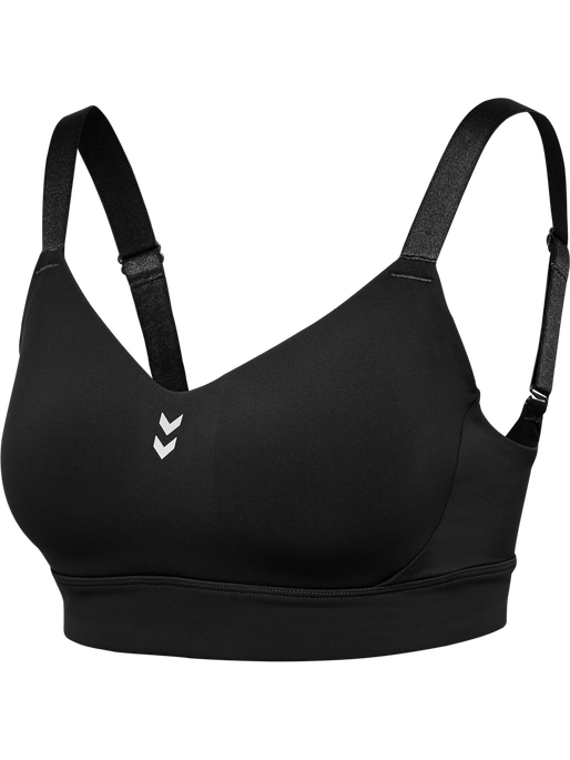 hmlPULSE HIGH SUPPORT BRA, BLACK, packshot