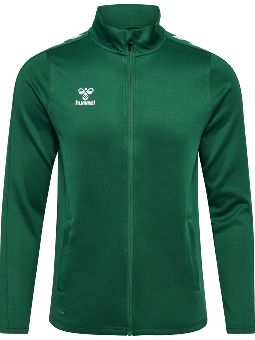 hmlCORE XK POLY ZIP SWEAT WOMAN, EVERGREEN, packshot