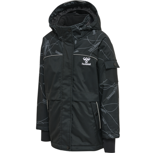 hmlCONQUER XY TEX JACKET, BLACK hmlCONQUER XY TEX JACKET, BLACK, packshot