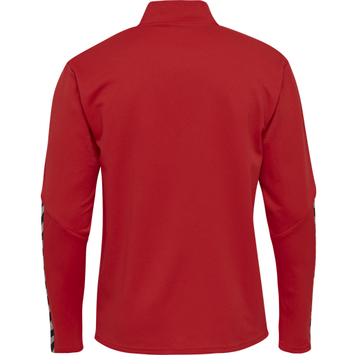 hmlAUTHENTIC KIDS HALF ZIP SWEATSHI, TRUE RED, packshot