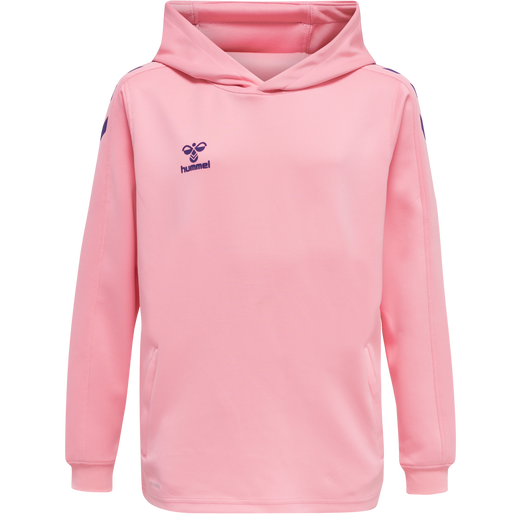 hmlCORE XK POLY KIDS SWEAT HOODIE, COTTON CANDY, packshot