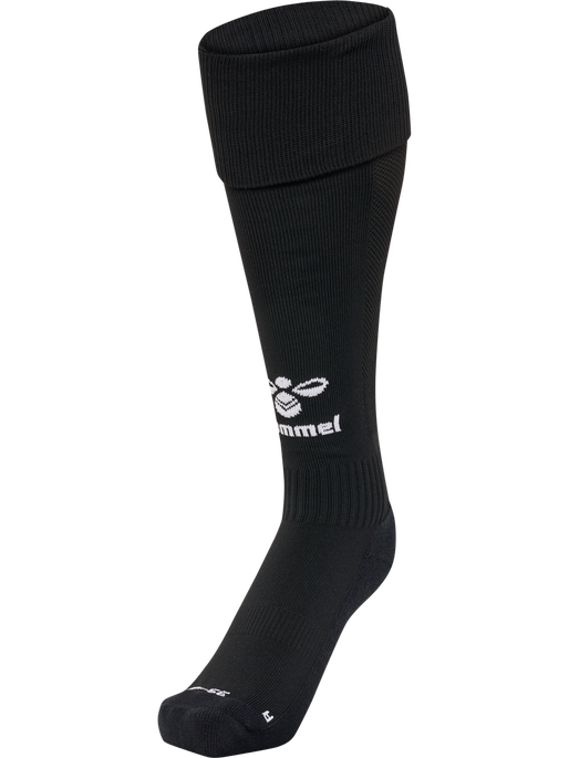 hmlESSENTIAL FOOTBALL SOCKS, BLACK/WHITE, packshot