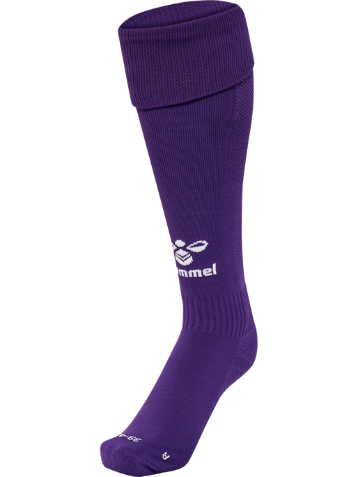 hmlESSENTIAL FOOTBALL SOCKS, ACAI/WHITE, packshot