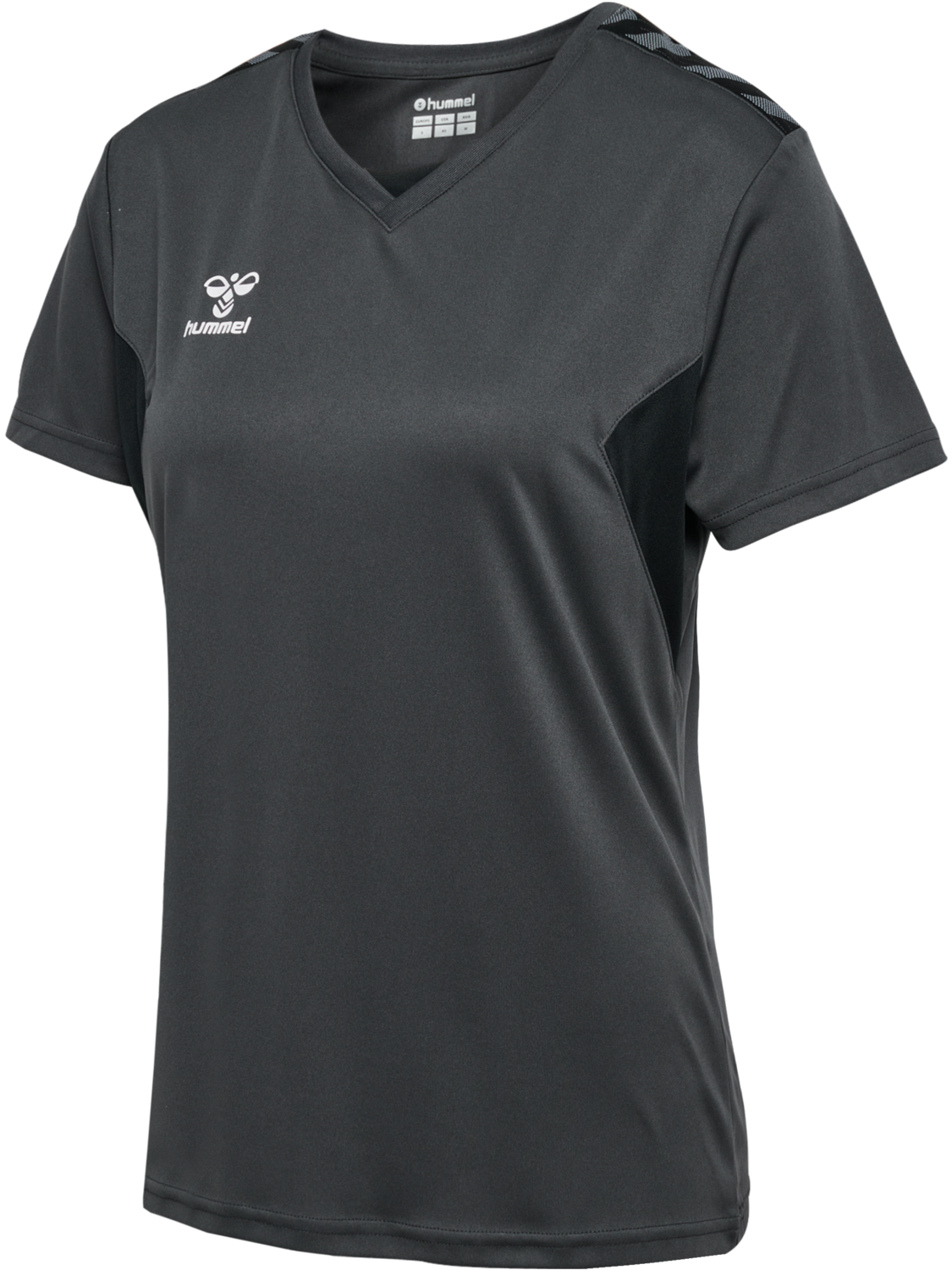 hmlAUTHENTIC PL JERSEY S/S WOMAN, ASPHALT, packshot