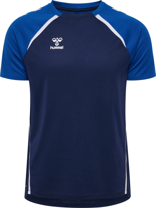 hmlLEAD 2.0 JERSEY S/S, MARINE/TRUE BLUE, packshot