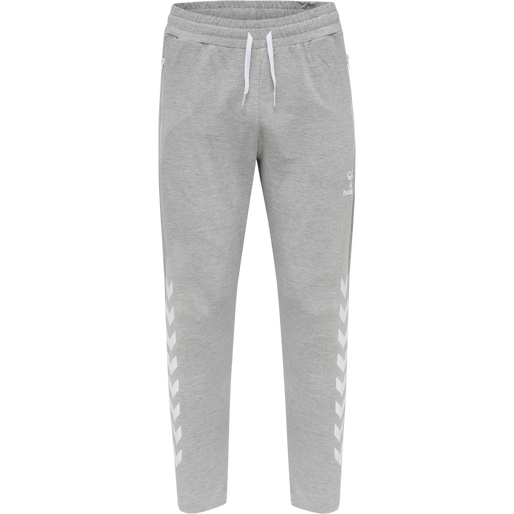 hmlRAY 2.0 TAPERED PANTS, GREY MELANGE, packshot