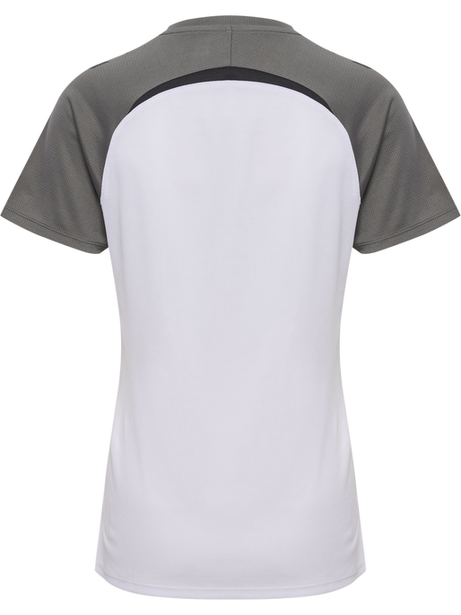 hmlLEAD 2.0 JERSEY S/S WOMAN, WHITE/STEEL GRAY hmlLEAD 2.0 JERSEY S/S WOMAN, WHITE/STEEL GRAY, packshot