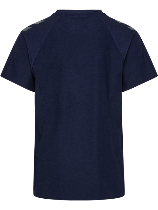 hmlCIMA 2.0 JERSEY S/S KIDS, MARINE MELANGE hmlCIMA 2.0 JERSEY S/S KIDS, MARINE MELANGE, packshot