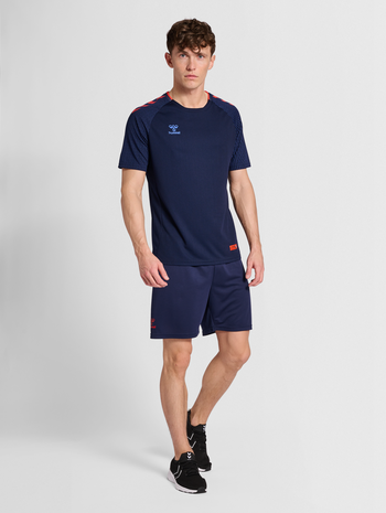 hmlPRO GRID TRAINING JERSEY S/S, MARITIME BLUE, model