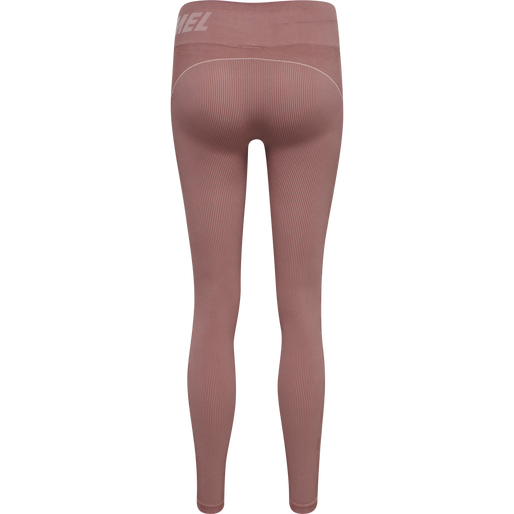 hmlTE CHRISTEL SEAMLESS MW TIGHTS, WITHERED ROSE/ROSE TAN MELANGE, packshot