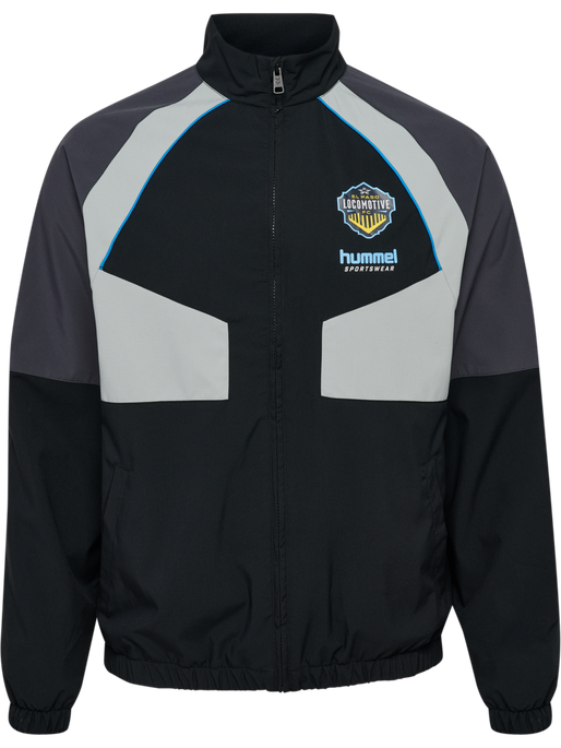 hmlLOOSE TRACK ZIPJACKET SW EL PASO, BLACK, packshot