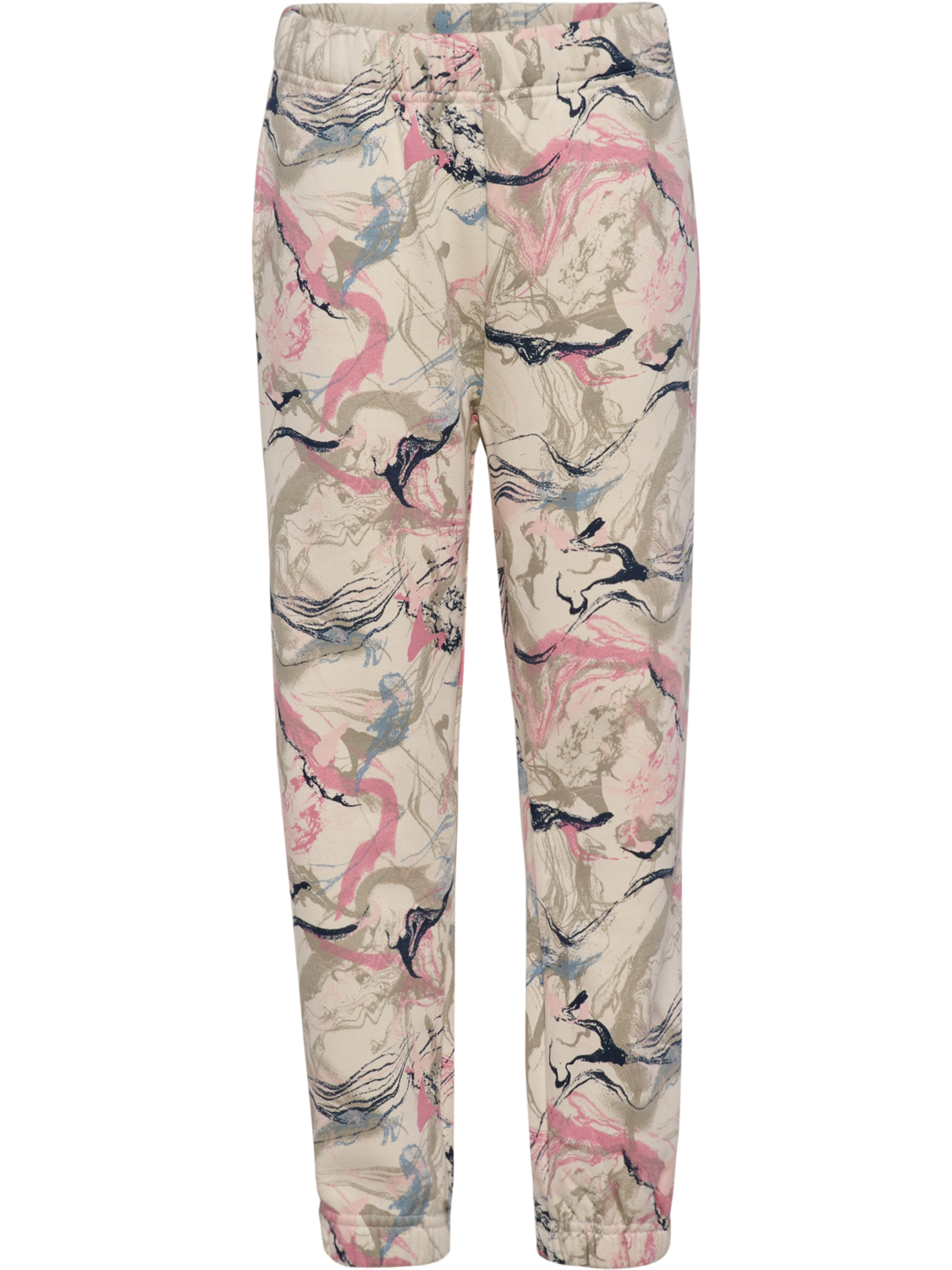 hmlJR LOOSE AOP ADJ WAIST PANTS, SILVER BIRCH, packshot