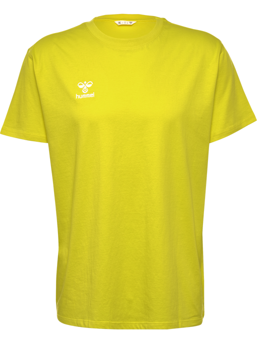 hmlGO 2.0 T-SHIRT S/S, BLAZING YELLOW, packshot